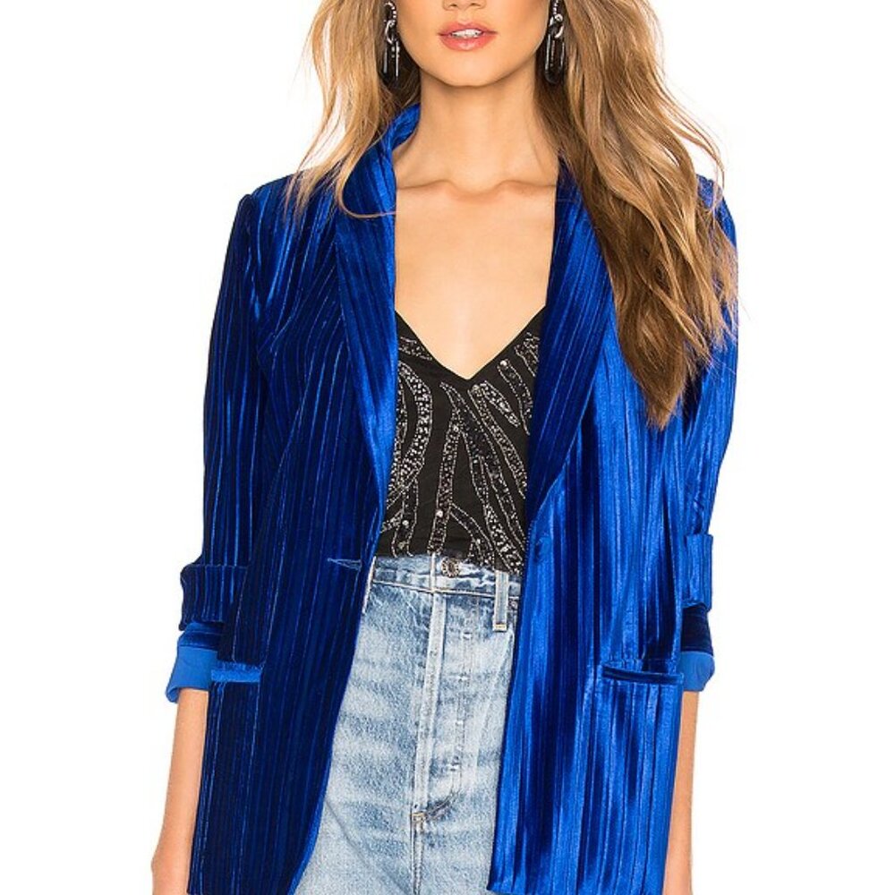 REVOLVE Majorelle Velvet Blazer